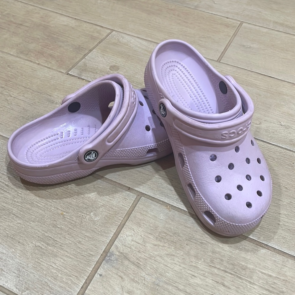 Purple crocs
